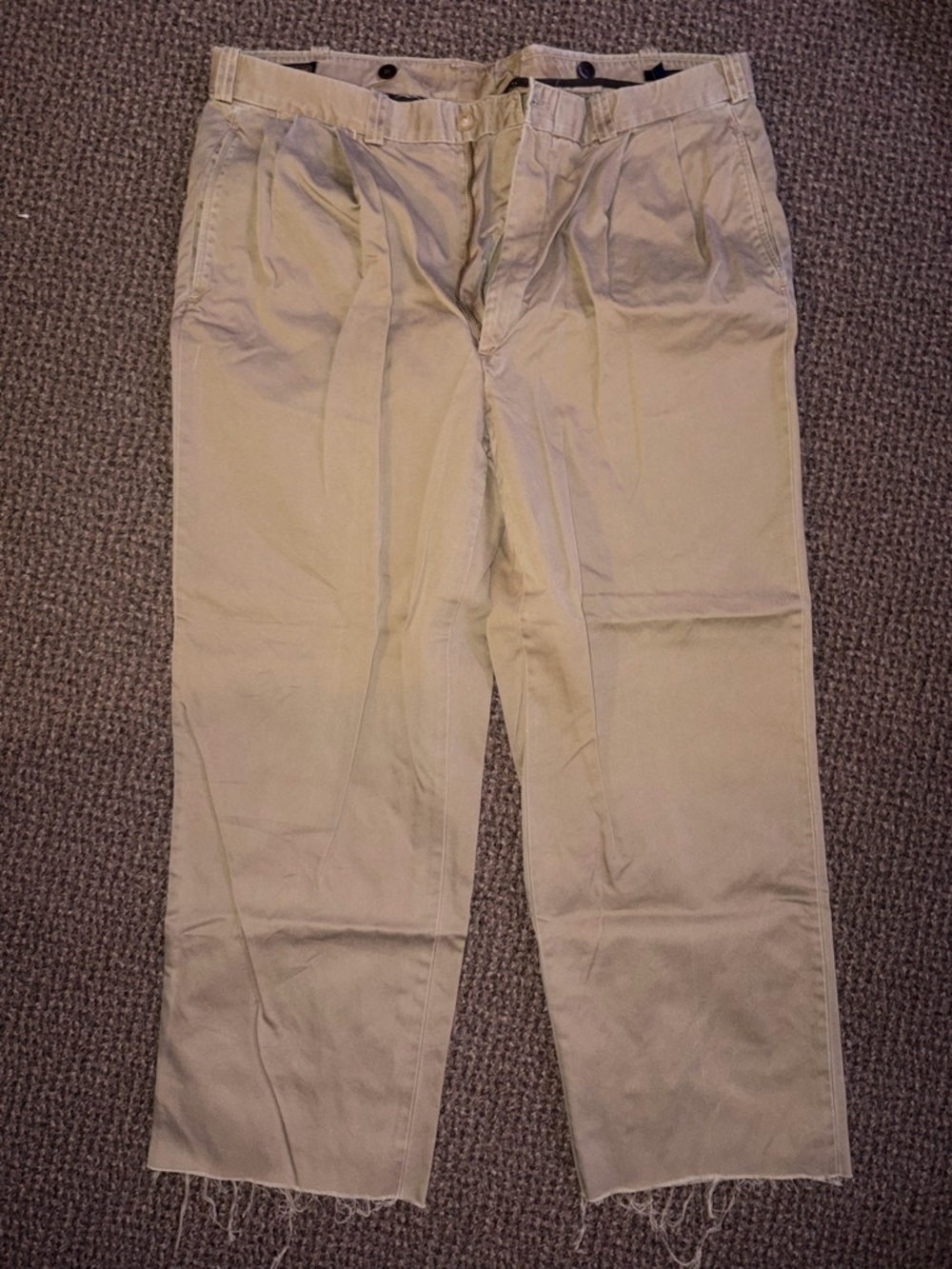 Coach Hemmed Chino Khaki Pants